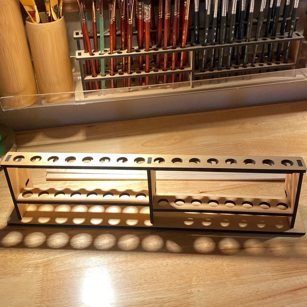 Fire & Earth - paint brush holder